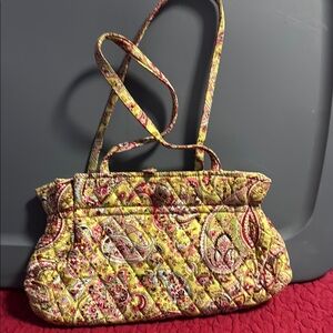 Paisley Pattern Quilted Shoulder Bag